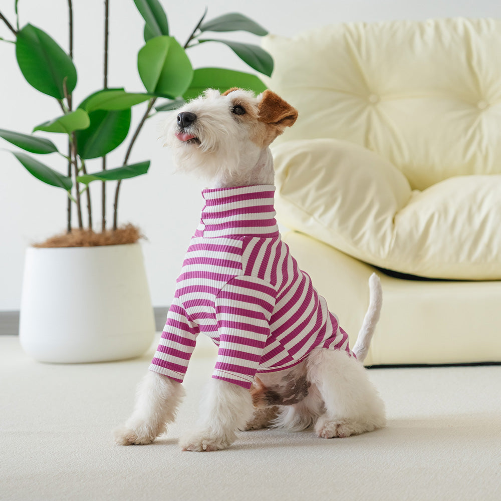 Le Tee Long - Pink & White