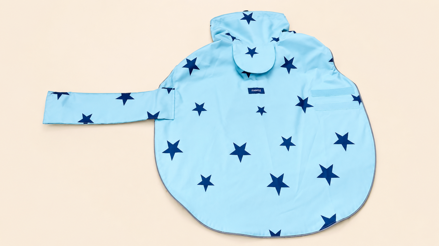 The blue stars raincoat