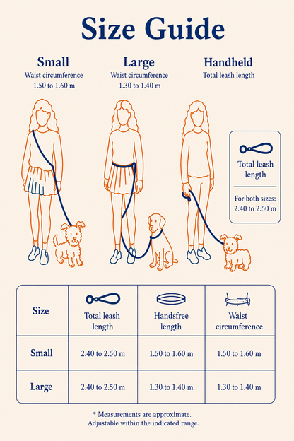 Brown Adjustable No-Pull Dog Harness & Hands-Free Leash Set