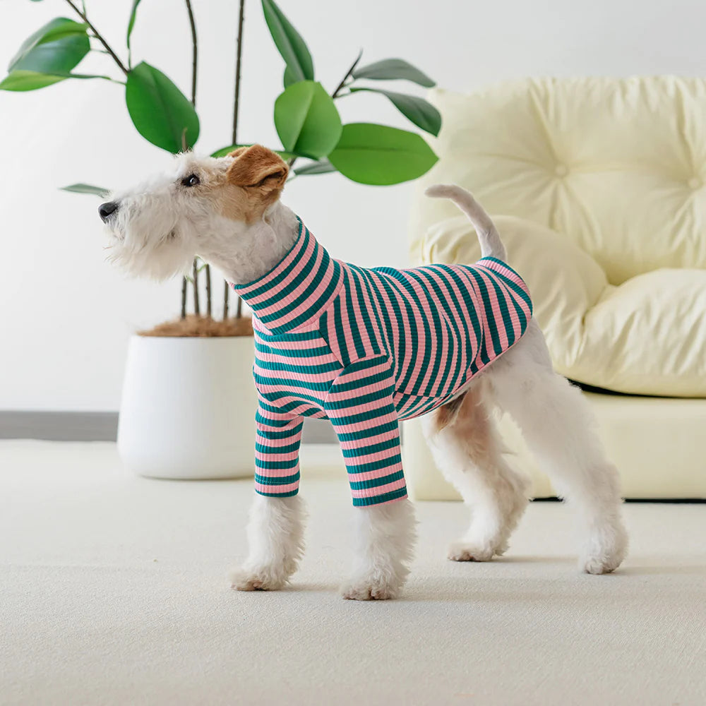 Le Tee Long - Pink & Green