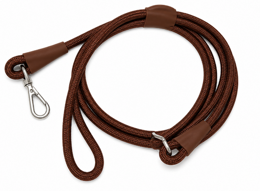Brown Hands-Free Adjustable Dog Leash