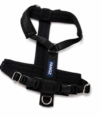 Black Adjustable No-Pull Dog Harness