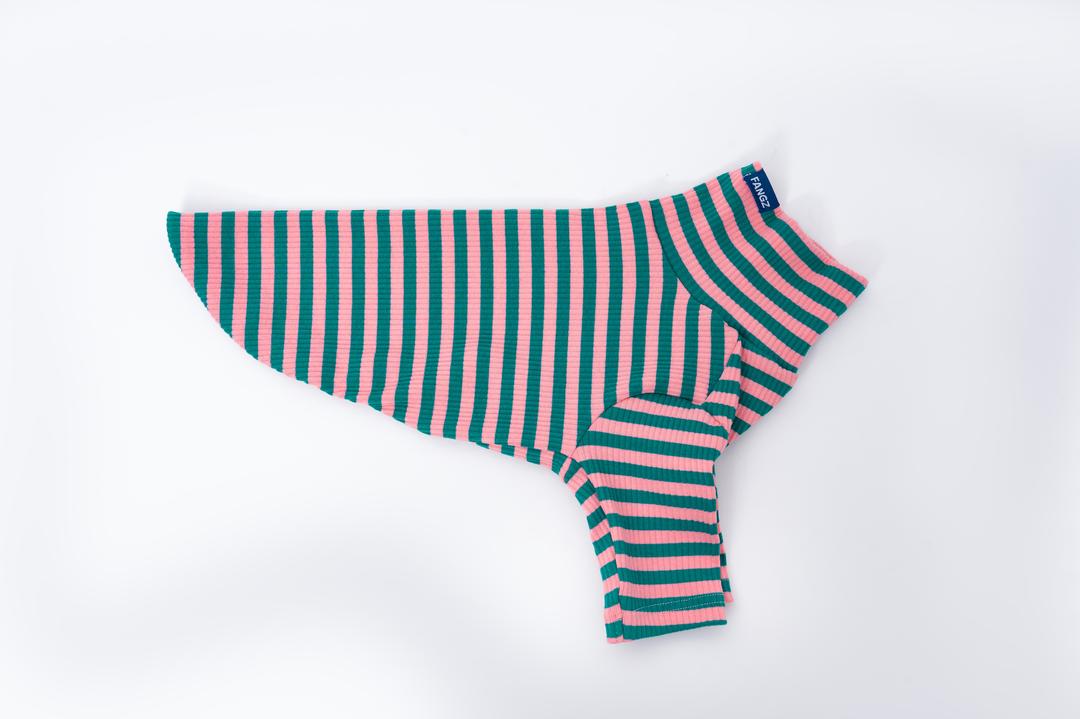 Le Tee Long - Pink & Green