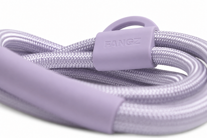 Lilac Adjustable No-Pull Dog Harness & Hands-Free Leash Set